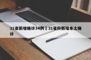 31省新增确诊34例›31省份新增本土确诊